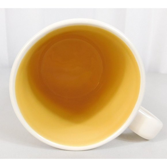 Magenta Baby Chick w/Footprints Coffee Mug Large White Oversized Porcelain 22 oz - Picture 7 of 8